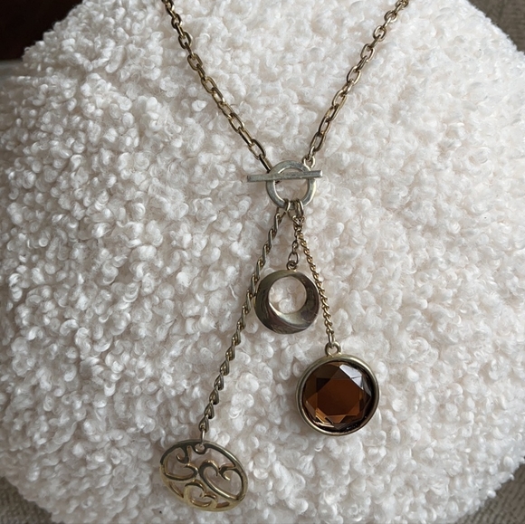 Front pin necklace with 3 drops - Picture 1 of 1